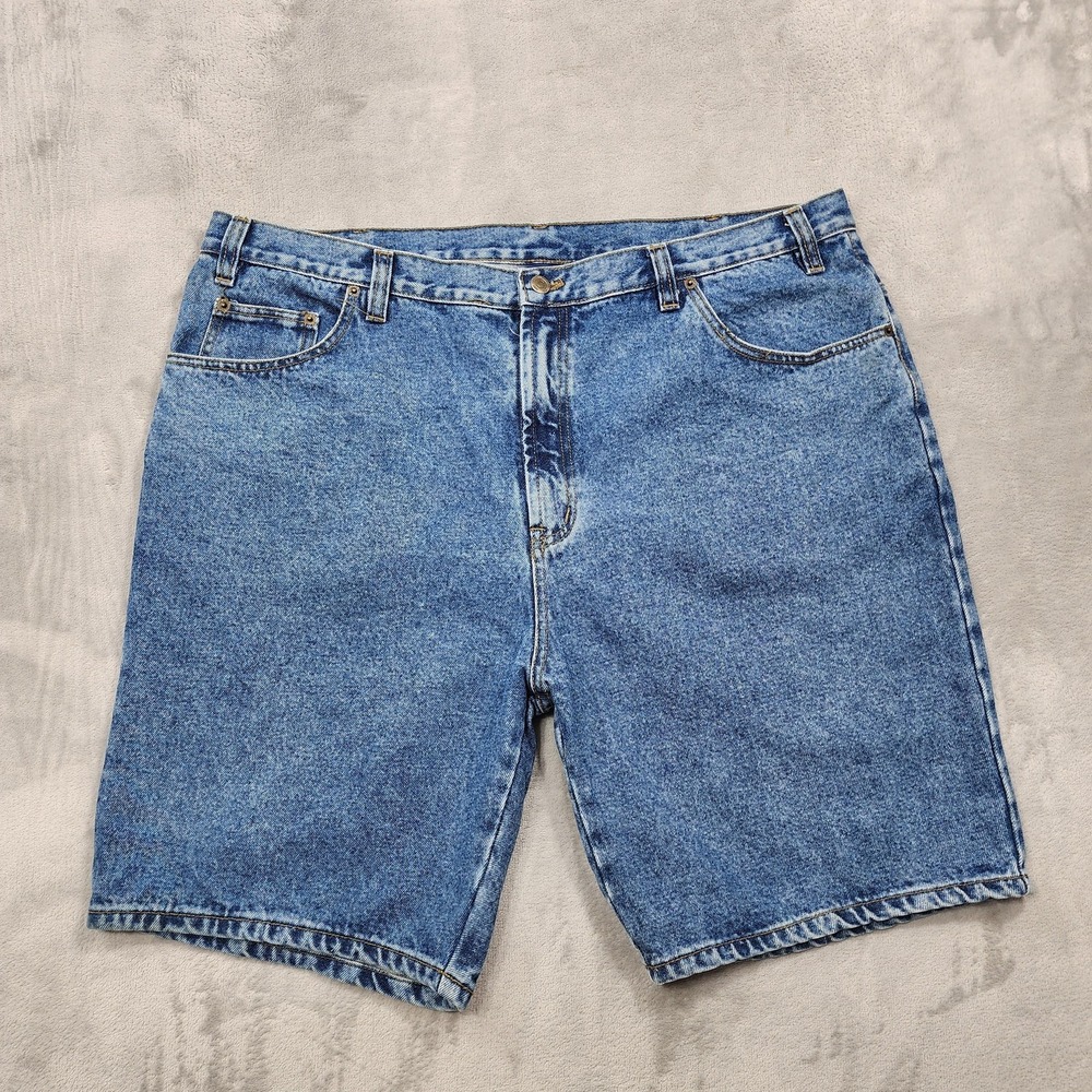 Vintage Saugatuck Shorts Mens 42 Blue Denim Relaxed Fit Jorts Bermuda Casual Y2K